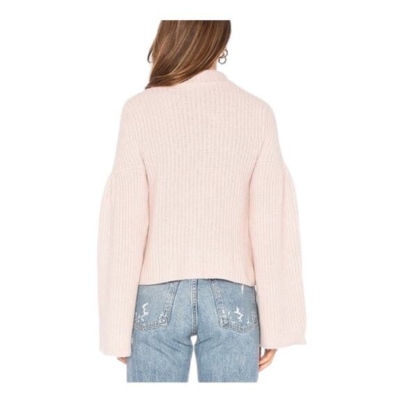 Autumn Cashmere Cropped Mock Sweater Ballerina Pink XS - Picture 8 of 9